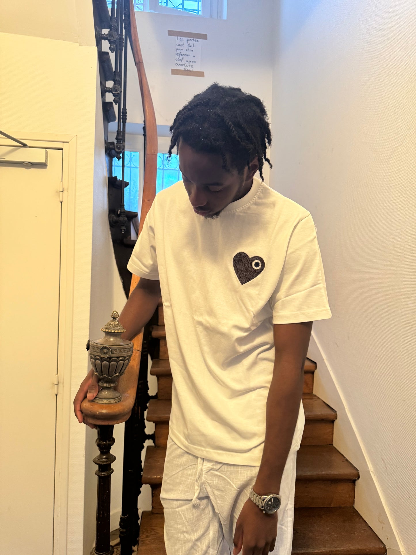T-shirt cœur blanc