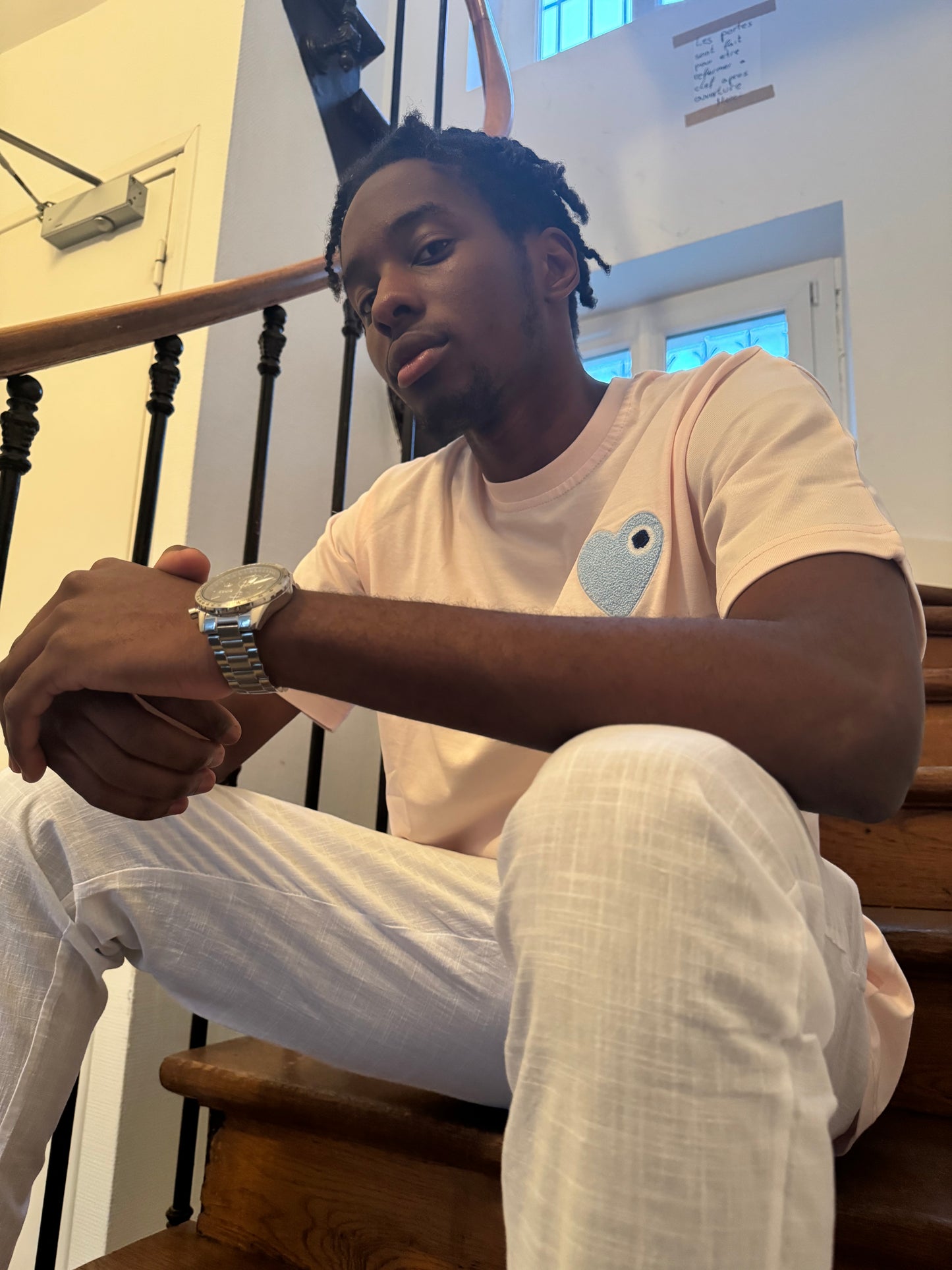 T-shirt cœur rose